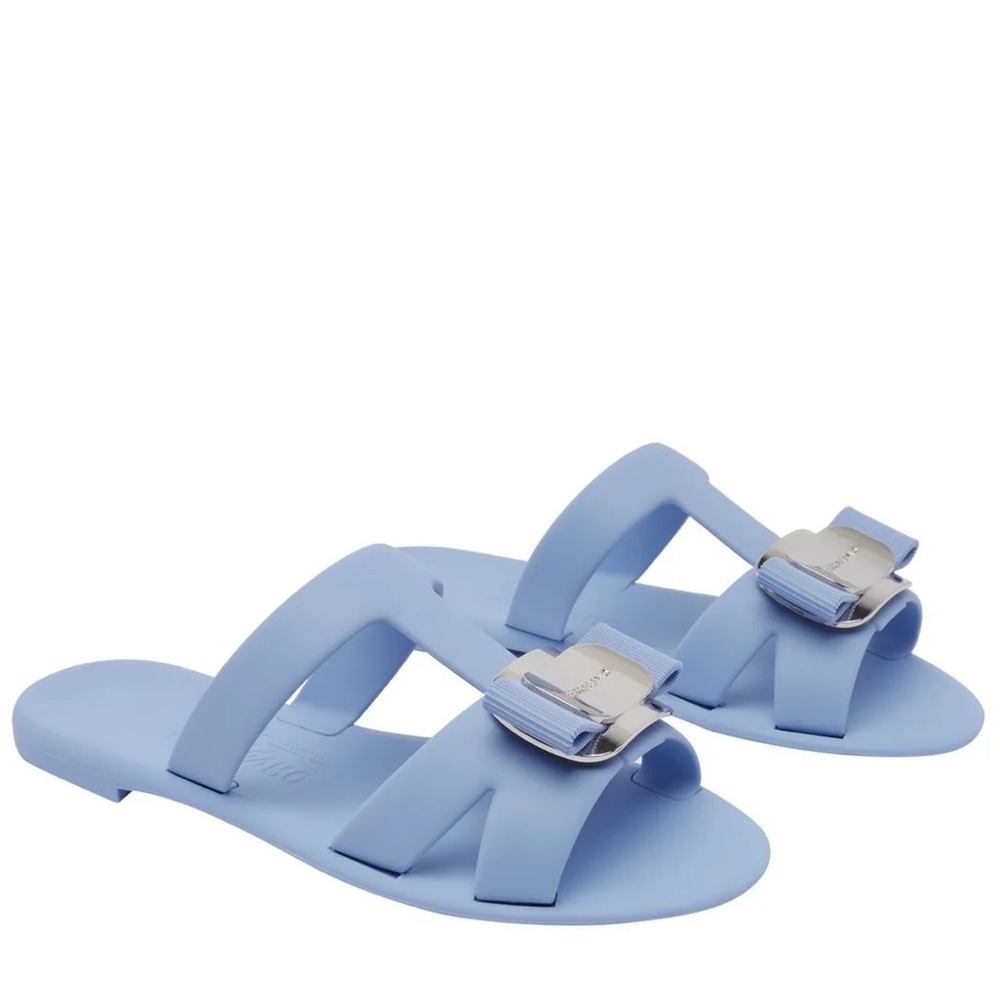 Ferragamo New Vara Strappy Slides